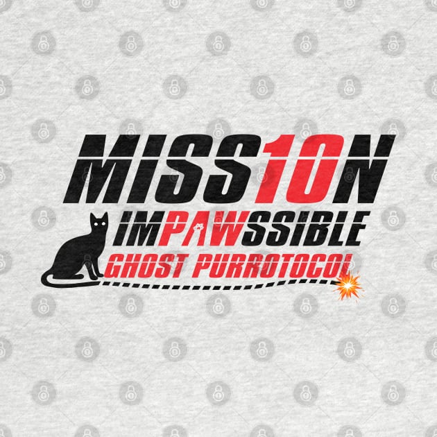 Mission Impawssible White by Cinestore Merch